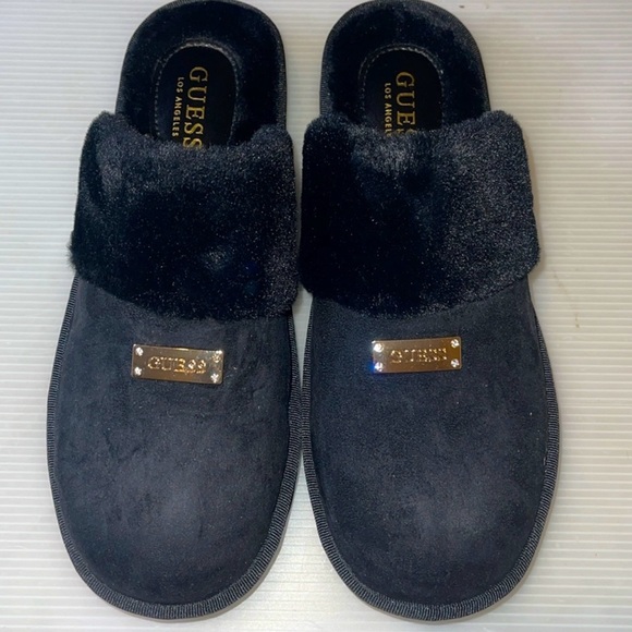 AND Black Women's Slippers with Fur Trim - Picture 4 of 6